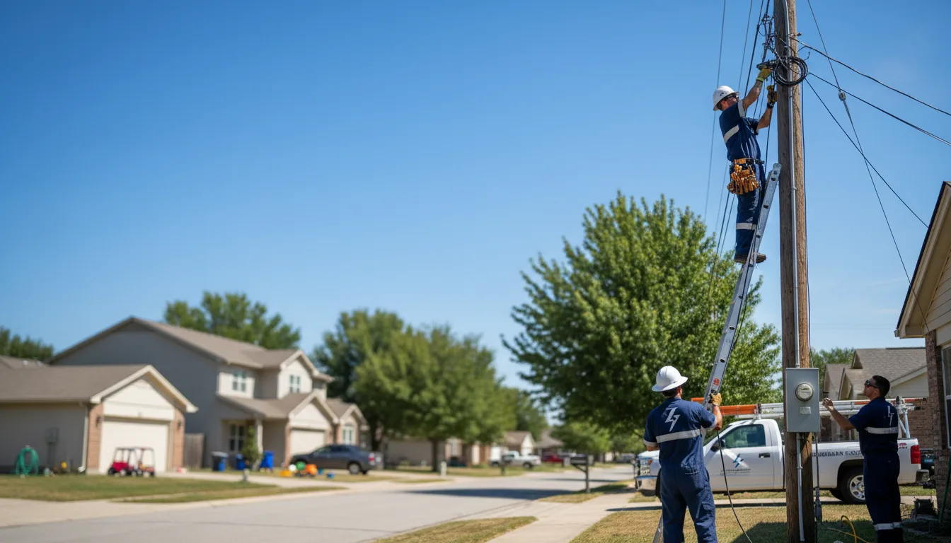 Residential electrician providing installation services in Chubbuck, ID